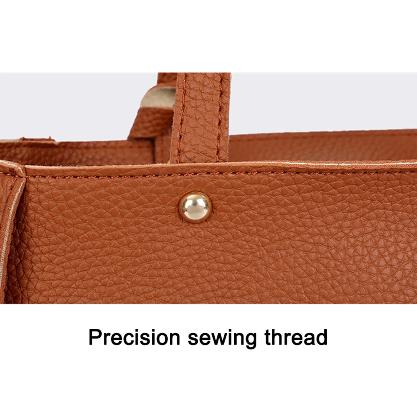 4pcs/set Women Elegant Tote Bags Heavy Duty Multiple Colors Available Bag for Eyeglasses Phones Cosmetics