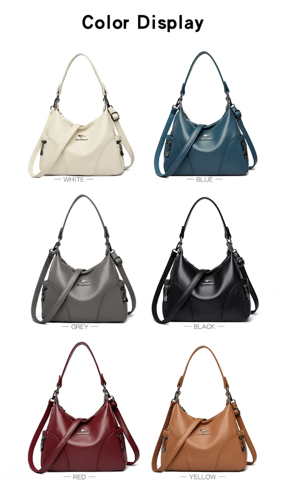 The New Style Bag Leather Luxury Handbags Women Bag Designer Solid Color Women Shoulder Messenger Bags for Women 2024 Sac A Main