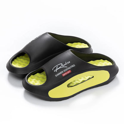 Summer Men's Massage Slippers Indoor Outdoor Sandals Beach Men Casual Shoes Soft Slides Flip-flops Men Women Home Slippers