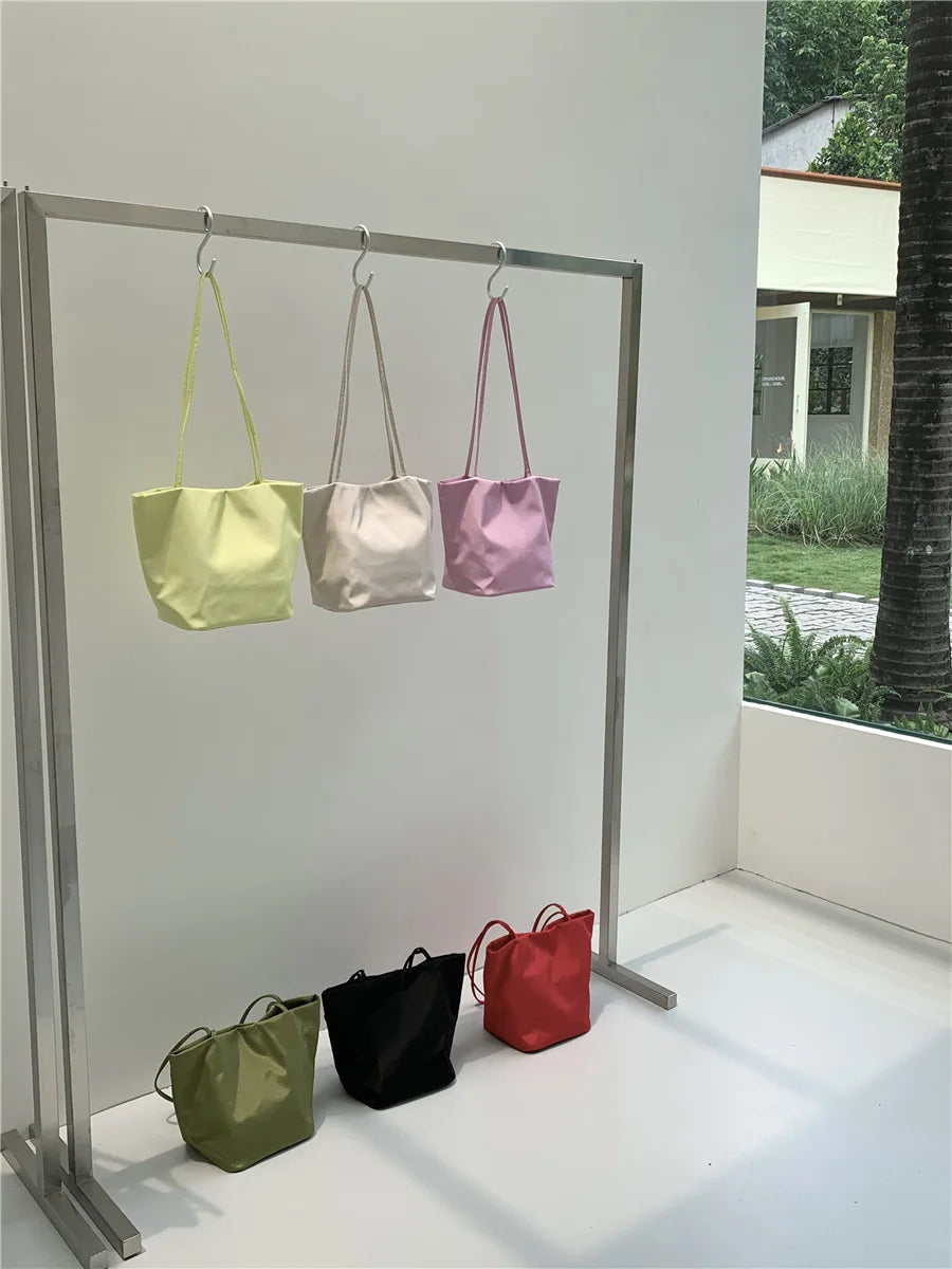 Casual Nylon Bucket Bags for Women Shoulder Bag Fashion Soft Women Bag NEW Tote Purses and Handbags Female Shopper Commuter Bags