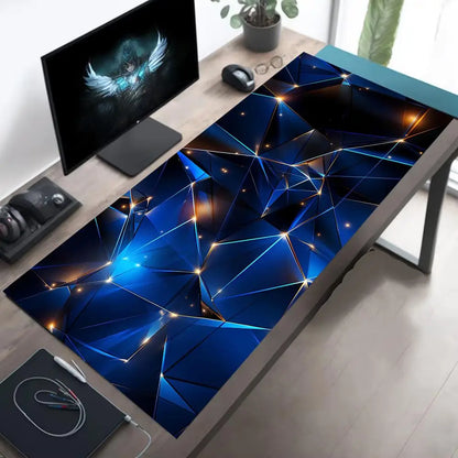 Cool Geometric Pattern 3D Mouse Pad XXL Computer Laptop Mousepads Office Large Gaming Mousepad Rubber Bottom Non-Slip Desk Mat