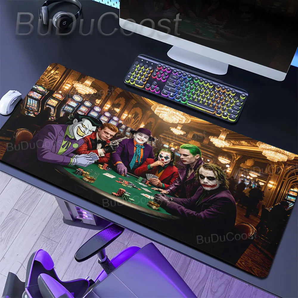 J-Jokers Popular Movies Mousepad HD Printing Computer Gamers Locking Edge Non-slip Mouse Pad XXL Non-Slip Keyboard PC Desk Pad