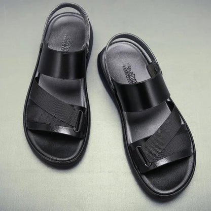 Sandals Men 2025 Trend Summer Outdoor Leisure Non-slip Beach Luxury Brand Sandal High Quality Soft Sole Dual-purpose Sandals Men