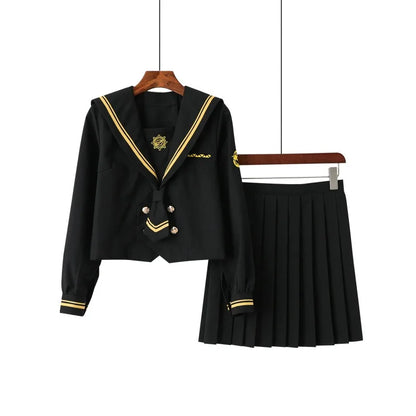 Japanese School Uniforms Student Plus Size S-3xl Student Girls Costume Cute Women Sexy JK Suit Sailor Blouse Pleated Skirt Set