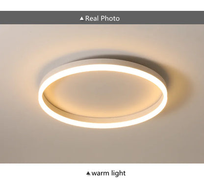 Modern Bedroom led Ceiling Lights Round Remote Control Dimmable led Living Room Ceiling Light White/Black Indoor Ceiling Lights