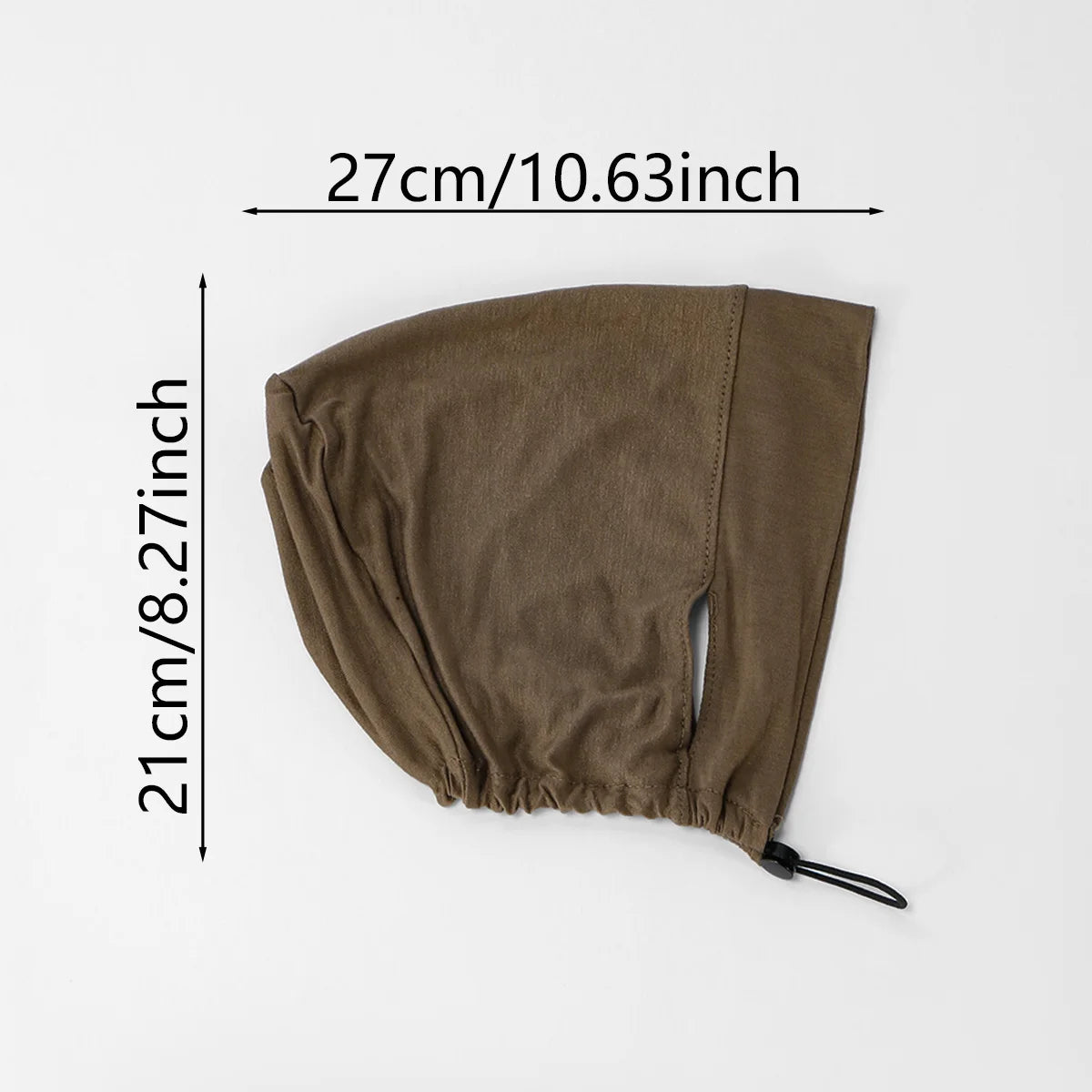 Jersey Cotton Muslim Women Under Hijab Cap With Ear Hole Inner Hijab Cap Round Forehead Underscarf Bonnet Femme Musulman