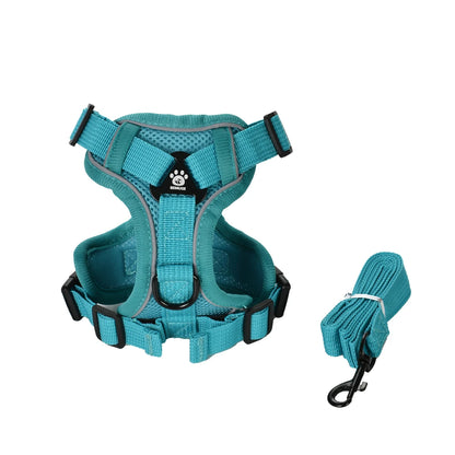 Adjustable Dog Harness Leash Set for Small Medium Dogs Cats Reflective Chest Strap Pets Harnesses Vest Outdoor Puppy Supplies