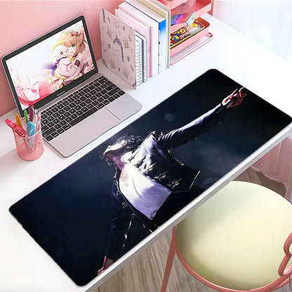 singer legendary M-Michael Jackson Mouse Pad Large Thick Desk Pad Stitched Edges Gaming Mouse Mat for PC