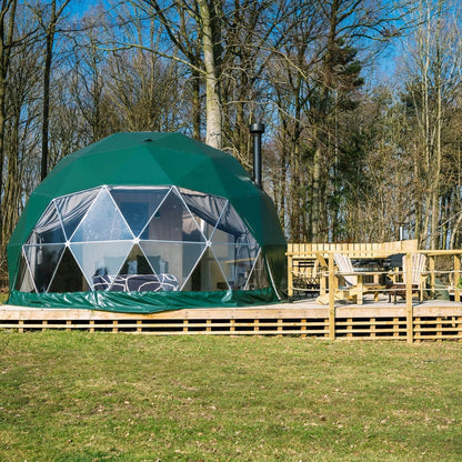 Luxury PVC Geodesic Dome Tent for Outdoor Glamping for Families on Vacation Events Camping in Iceberg Surroundings