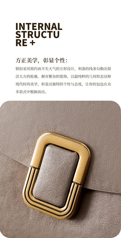 Women's Genuine Grade Cow  Leather Shoulder Crossbody Purse Bag Luxury Designer Ladies Underarm Bag Female Small Square Bag New