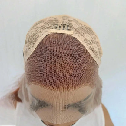 Long Wavy Layered Auburn Synthetic Hair Copper Red 13X4 Lace Front Wigs for Women Ginger Orange Body Wave Daily Party Cosplay