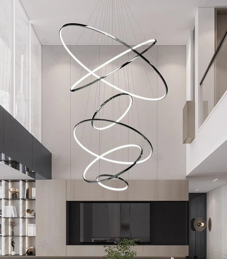 Nordic home decoration, stair chandelier, living room and dining room Pendant lights, ceiling light, indoor lighting