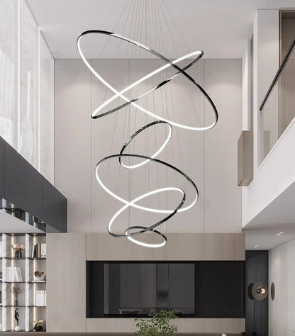 Nordic home decoration, stair chandelier, living room and dining room Pendant lights, ceiling light, indoor lighting