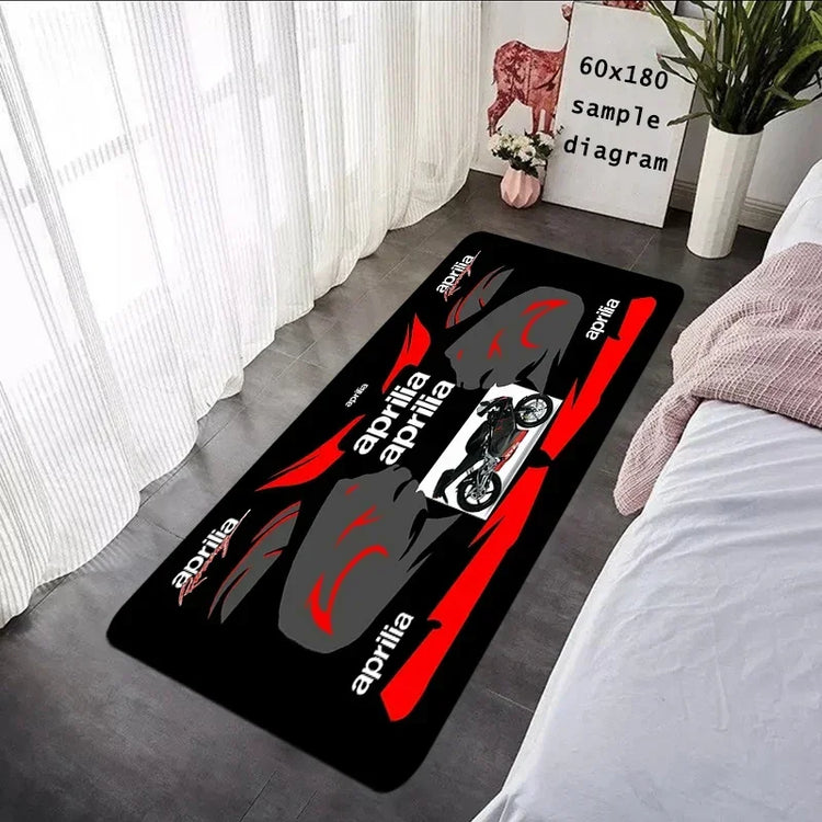 Living Room Rugs A-Aprilia Motorcycle Carpets Entrance Doormat Floor Mats Carpet Anti Slip Mat Home Rugs Kitchen Hallway Decor
