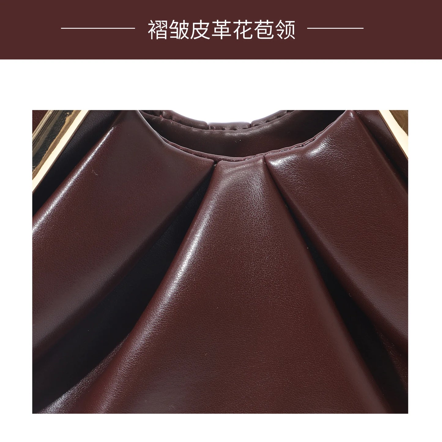 Cross-border New Soft Leather Cloud Bag Niche Pleated Luxury Dinner  Versatile Women Underarm Shoulder Crossbody Daily Handbag