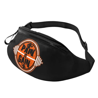Powerhouse Gym Fanny Bag Custom Bodybuilders Fitness Crossbody Waist Pack Men Women Cycling Camping Phone Money Pouch