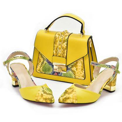 2025 Italian Shoe and Bag Set for Party In Women Luxury Shoes Women Designers Nigerian Women Party Pumps High Heels Sexy Ladies