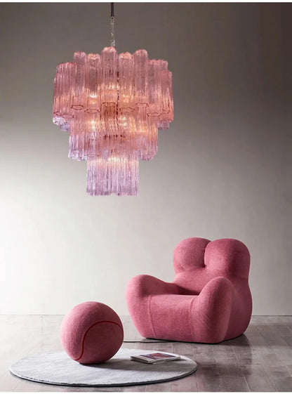 Luxury Glass Pendant Ceiling Light Fixture Chandelier Led Ceiling Lamp Modern Hanging Chandelier Lights Salon Chandeliers Lustre