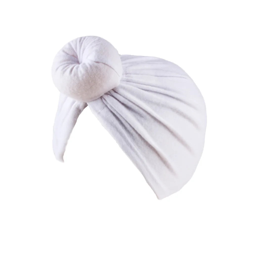 Soft Cotton Women Turban Hat Donut Knot Headwrap Solid Color Muslim Hijab Cap Fashion Headwear Stretchy Beanie Ladies Hat New