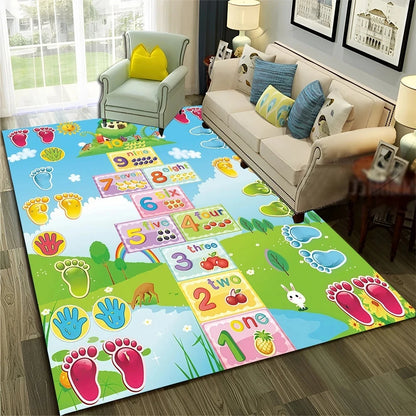 Digital Games Cartoon Carpet Living Room Sofas Door Mats Anti Slip Floor Mats Home Decor
