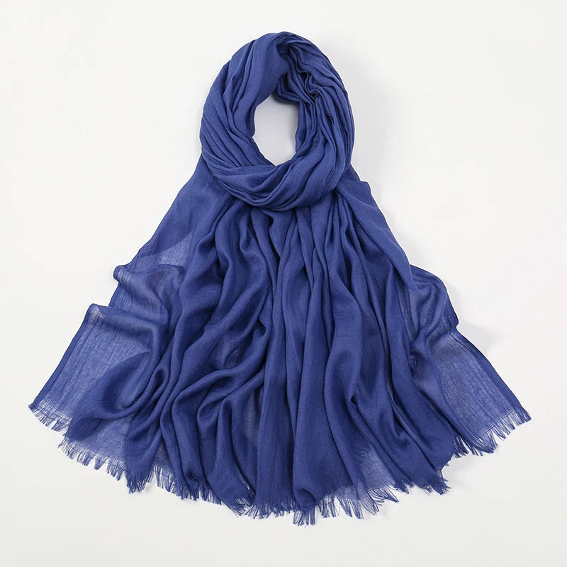 55 Color 110x180cm Big Size Modal Muslim Jersey Hijab Women Solid Scarf Ramadan Long Shawl Plain Soft Turban Wraps Headband