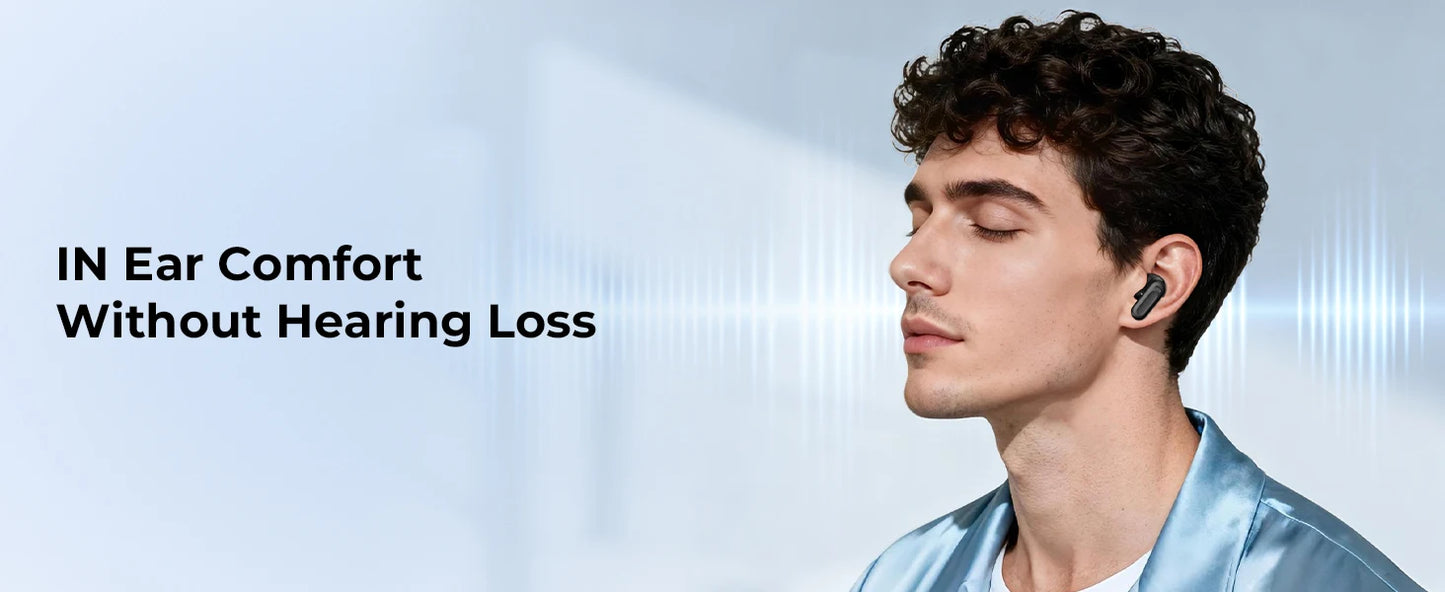 HTC NE20 AI Translation Earbuds - ANC Noise Cancelling, Touch Screen, 135 Lang. Support, Business Conference, Travel Headphones