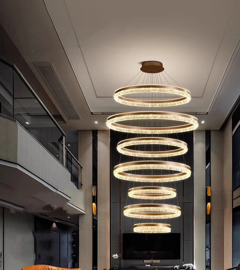 Modern Home Decor Ring LED Lights Pendant Light Lamps for Living Room Chandeliers for Dining Room Hanging Light Indoor Lighting