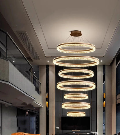 Modern Home Decor Ring LED Lights Pendant Light Lamps for Living Room Chandeliers for Dining Room Hanging Light Indoor Lighting