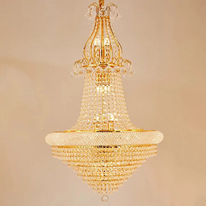 Luxury Crystal Chandeliers Home Decorate Ceiling Chandelier Lustre Duplex Loft Pendant Lights for Living Dining Room Żyrandol