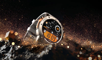 AMOLED Smart Watch DM56 Bluetooth Calling 500mAh Battery GPS Dual Band Satellite Outdoor Sports  Fitness Tracking Smartwatch