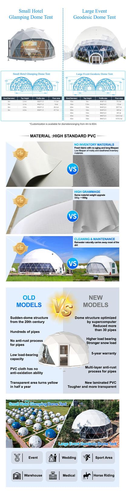 High quality outdoor camping, instant setting, luxurious camping, starry sky spherical hotel tent, dome tent, Coolee starry sky