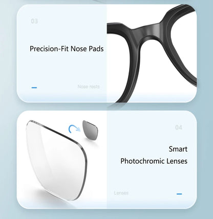 AI Smart Glasses Translation Glasses 8MP HD Camera 4K Shooting Image Bluetooth Call Recording Music Photo Recognition Sunglasses