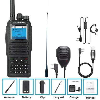 Baofeng Radio Dmr Dm-1701 Open Gd77 Sms 5W Digital Walkie Talkie  Hunting Camping Two-Way Radio
