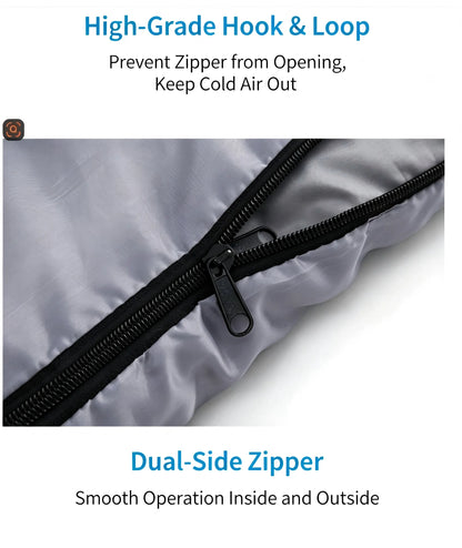 Camping Sleeping Bag Ultralight Waterproof 4 Seasons Warm Envelope Type Sleeping Bag for Outdoor Hiking Backpacking Travel