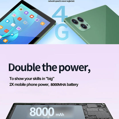 New 5G Original Pad 8GB RAM 256GB ROM 10.1 Inch Android 13 Tablets Octa Core Google Play 4G Phone Call WiFi Tablet PC 8000mAh