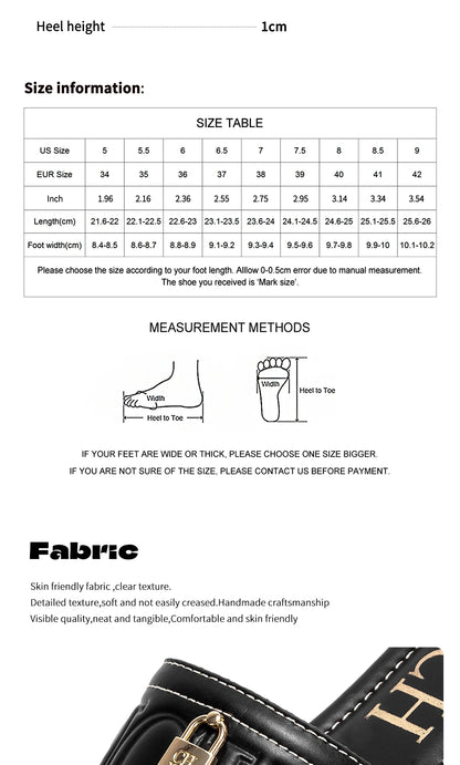 CHCH Women's Flat Shoes Summer New Solid Color Embossed Sandals Simple Fashion Slippers