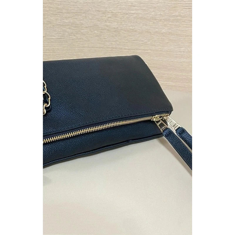 New Fashion Women Envelope Bag PU Leather Retro Crossbody Bag Luxury Design Ladies Shoulder Bag