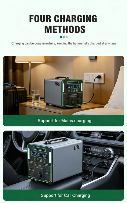 6000W Portable Power Station For Outdoor Camping And Home 5500WH Lifepo4 Battery Solar Generator Emergency Supply