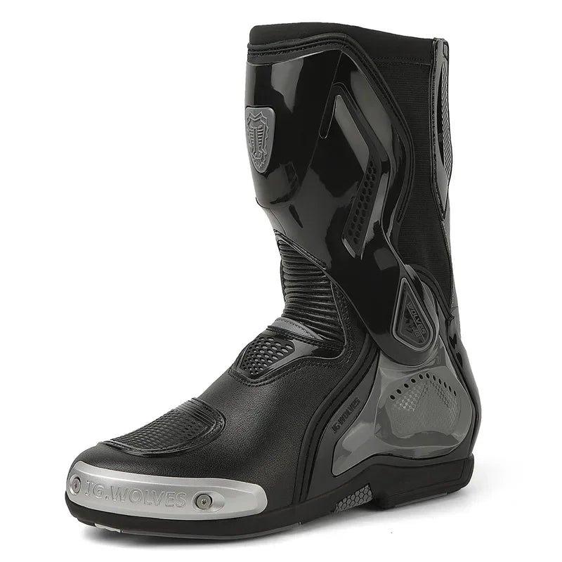 Motorcycle Boots Racing Off-road Shoes Creative Non-slip High-top Motorcycle Professional Waterproof Mountain Bike Boots