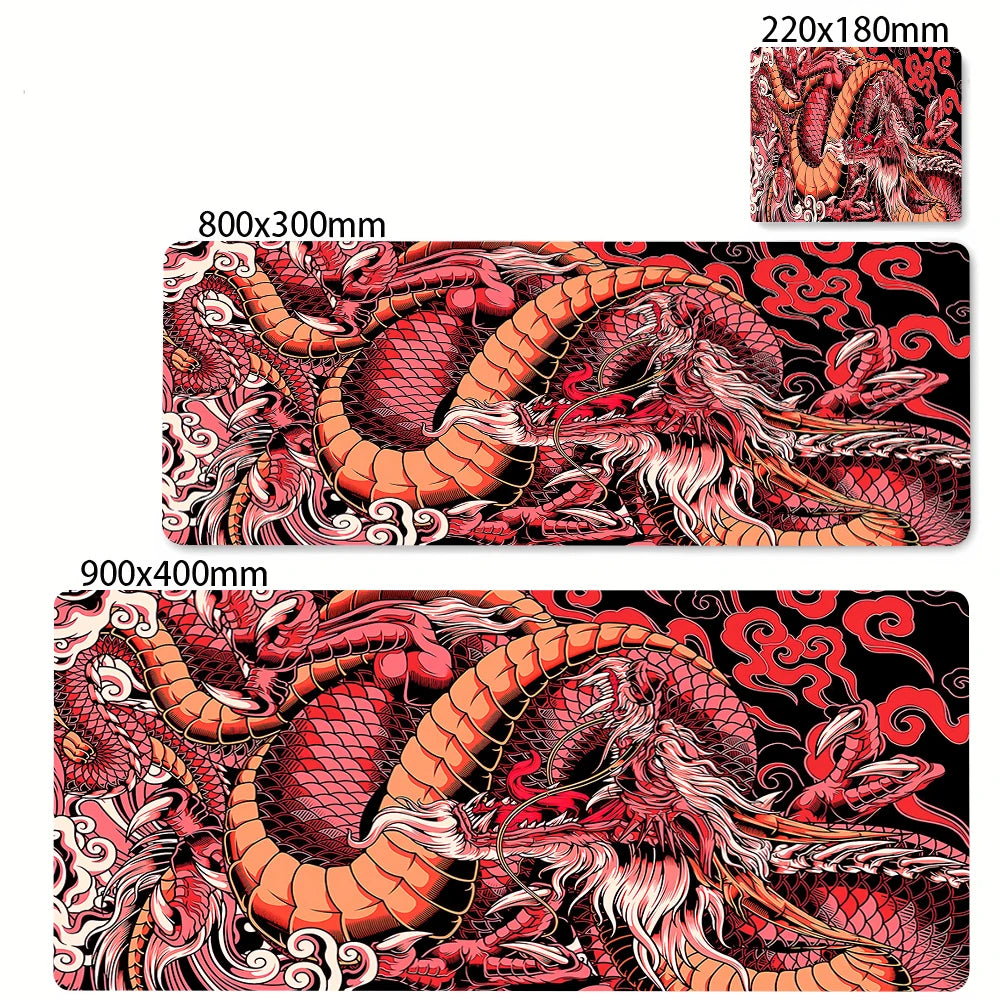 Gamer Mousepads Dragon Desk Mat 40x90cm Mouse Pad Office Pc Accessory Desk Pads Large Mousepad Keyboard Mouse Mats For Computer