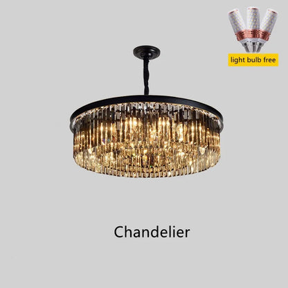 Nordic Designer Luxury Ceiling Chandeliers Modern LED Crystal Pendant Lights for Bedroom Living Room Light Fixtures
