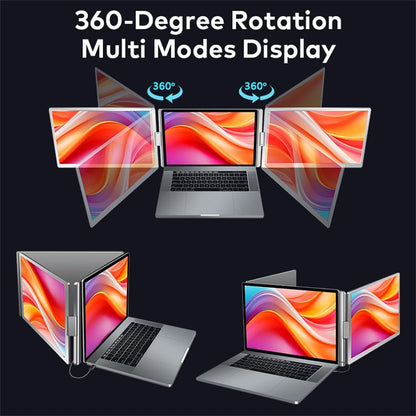 Dual Screen Display Extended Portable Monitor FHD Notebook Sub Screen Triple Screen Extender Compatible with All PC Rospider
