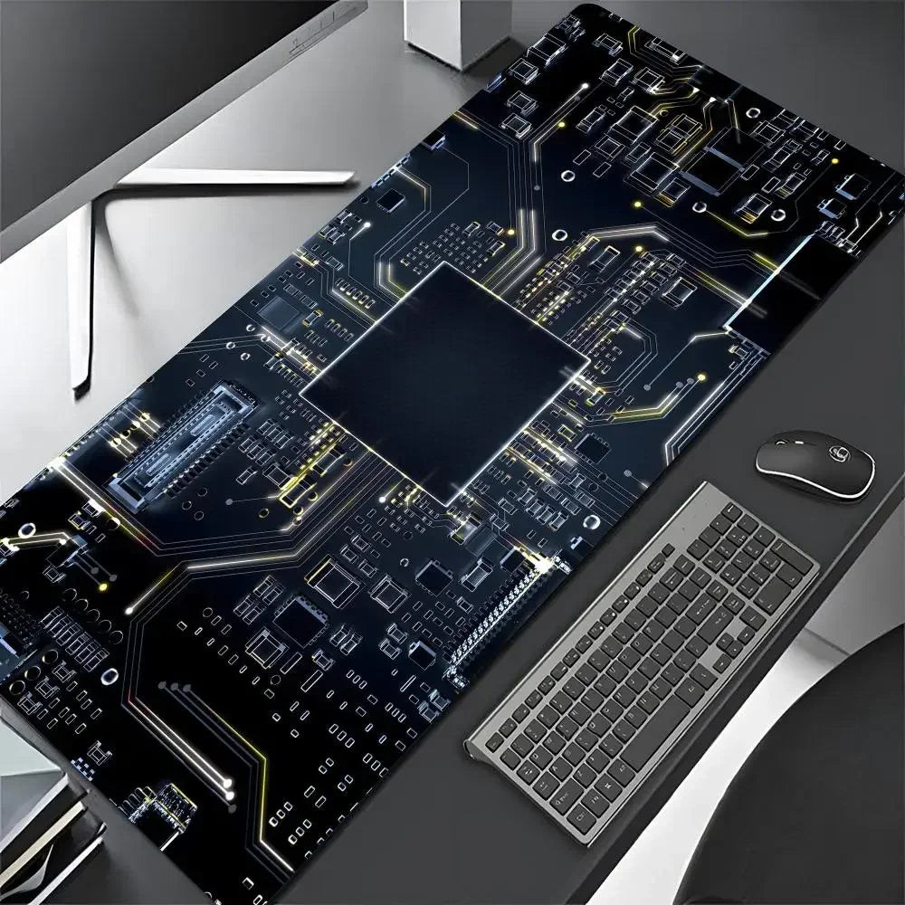 Inside Motherboard Circuit Board Mouse Pad Large Keyboard Anti-slip 900X400 Table Cushion Office Desk Mat Pc Gamer Accessories