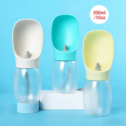 Portable Dog Water Bottle 300ml Leakproof Travel Pet Bowl for Small Large Dogs Hiking Outdoor Dispenser French Bulldog Supplies