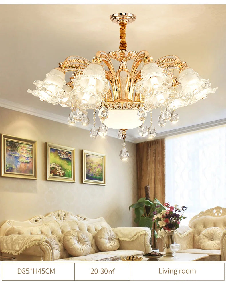 Nordic Modern Luxury Ceiling Chandelier Lighting 2025 Lustre Living Room Hotel Villa Lobby Crystal Hanging Lamp Luminaria Lights
