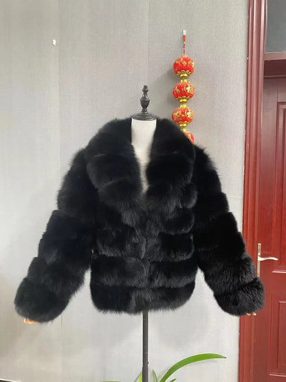 Fox Fur Coat Real Women'S New Fashion Furry And Skin Clothing Natural New In Coats & Jackets