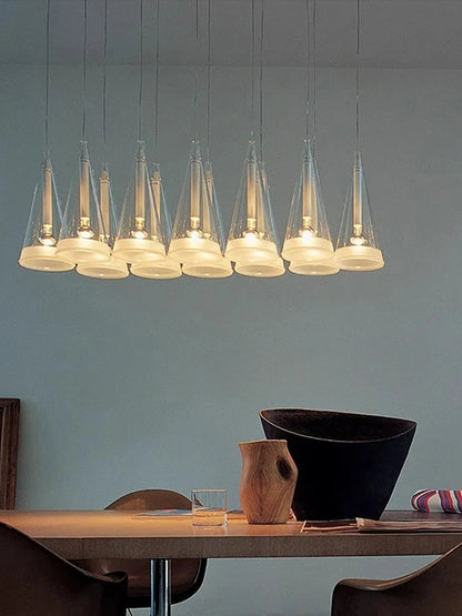 Modern Art Deco Pendant Lights New Creative Living Room Villa Designer Taper Glass Hanging Lamps Ceiling Minimalist Decor Trendy
