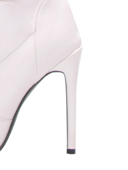 Long Boots for Women White Sexy Over Knee Boots Pointed Toe High Heels Autumn Winter Ladies Shoes Side Zipper Thigh High Boots