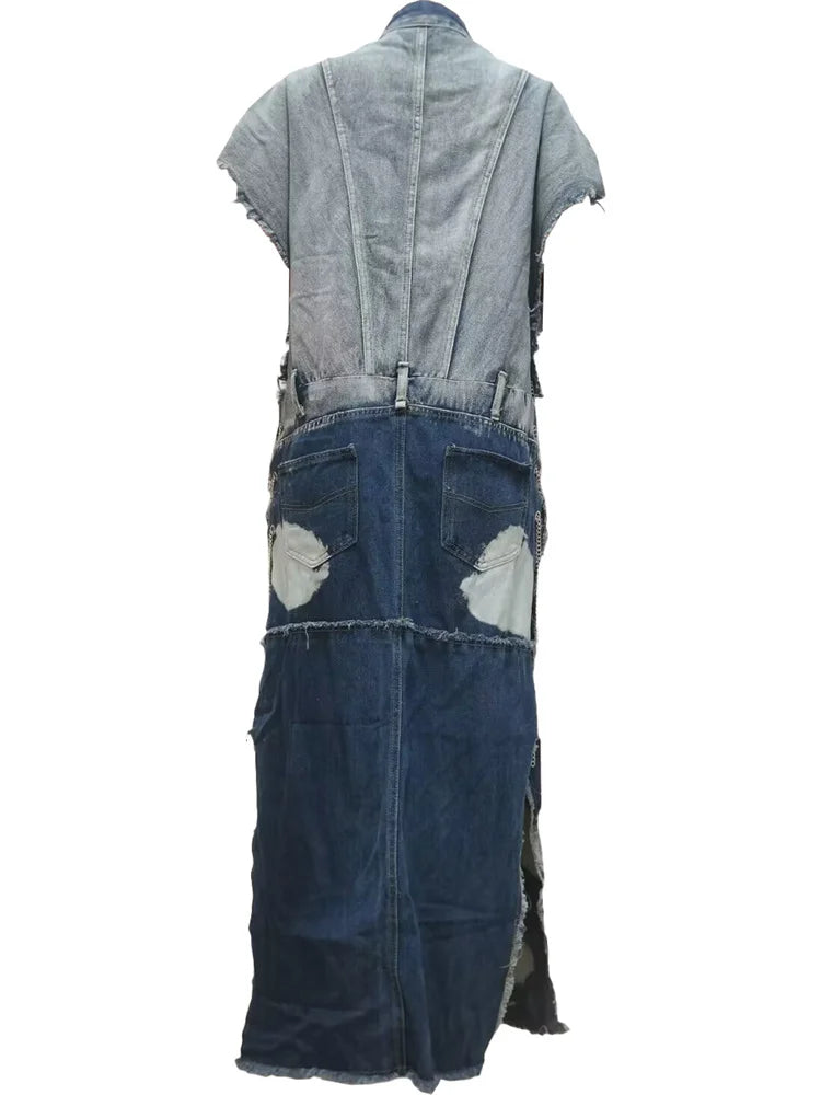 Wmstar Women Clothing Denim Coat Trench Jacket Fashion Street Out Wear Cool Pockets New in Long Tops Wholesale Dropshipping 2023