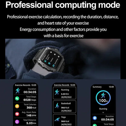 New Trend Smart Watch 1.76 inch AMOLED 3D Dynamic Dial IP67 Waterproof Bluetooth Call NFC Voice Assistant Men Sports Smartwatch